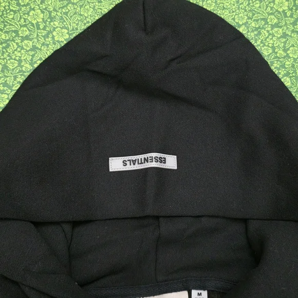 Essentials Classic Black Hoodie - Picture 3 of 11